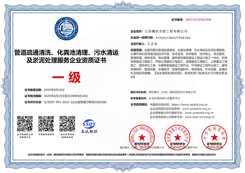 餐厅企业资质证书